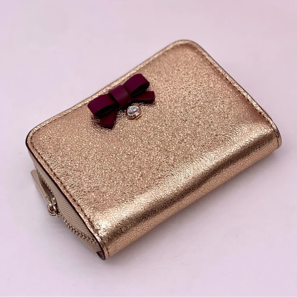 Kate Spade Small Zip Around Card Case Wallet Other Wrapping Party Clittering